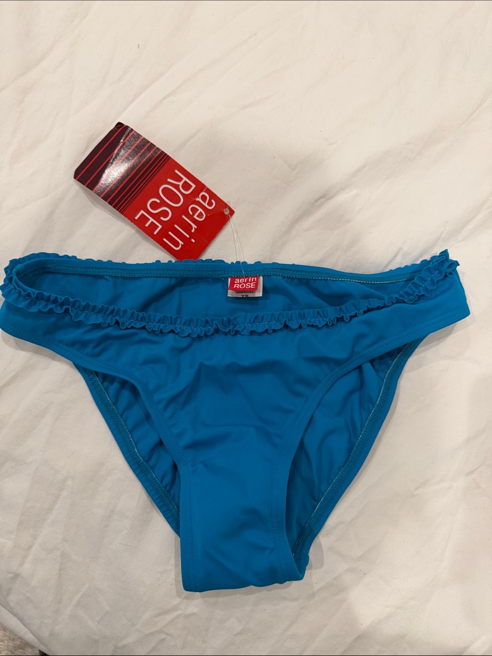 Turquoise Ruffle Bikini Bottom - Women Swim